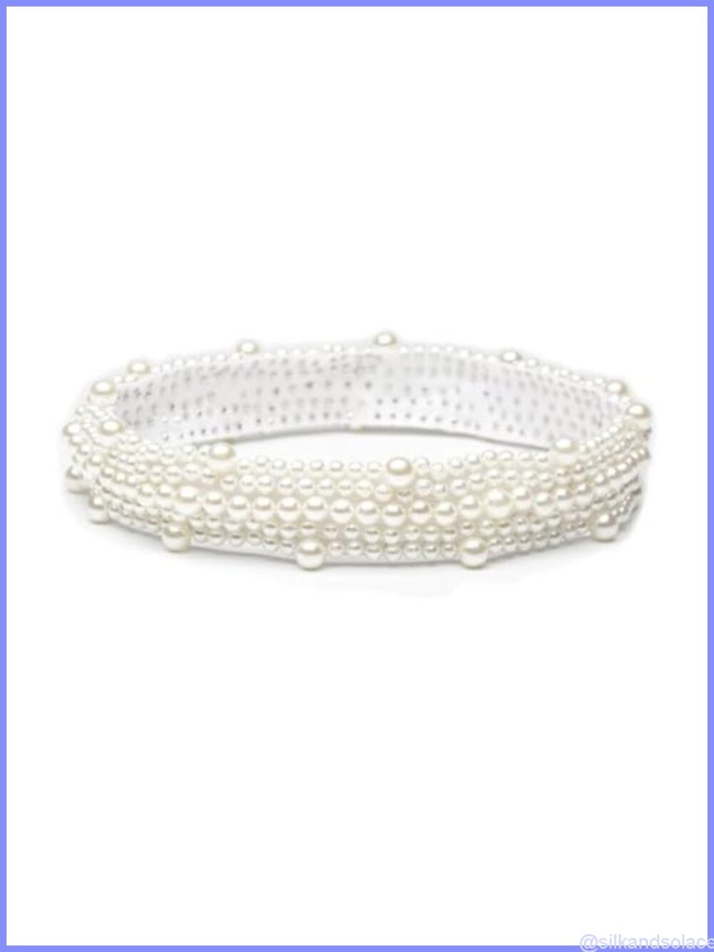 Pearl Rhinestone Hat Band Stretchy Faux Pearl Elastic Hat Accessory